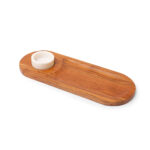 Wooden Chip & Dip Serving Platter – Handcrafted