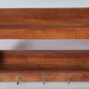 Handcrafted Wooden Key Holder Wall Organizer – Goliya Craft & Decor
